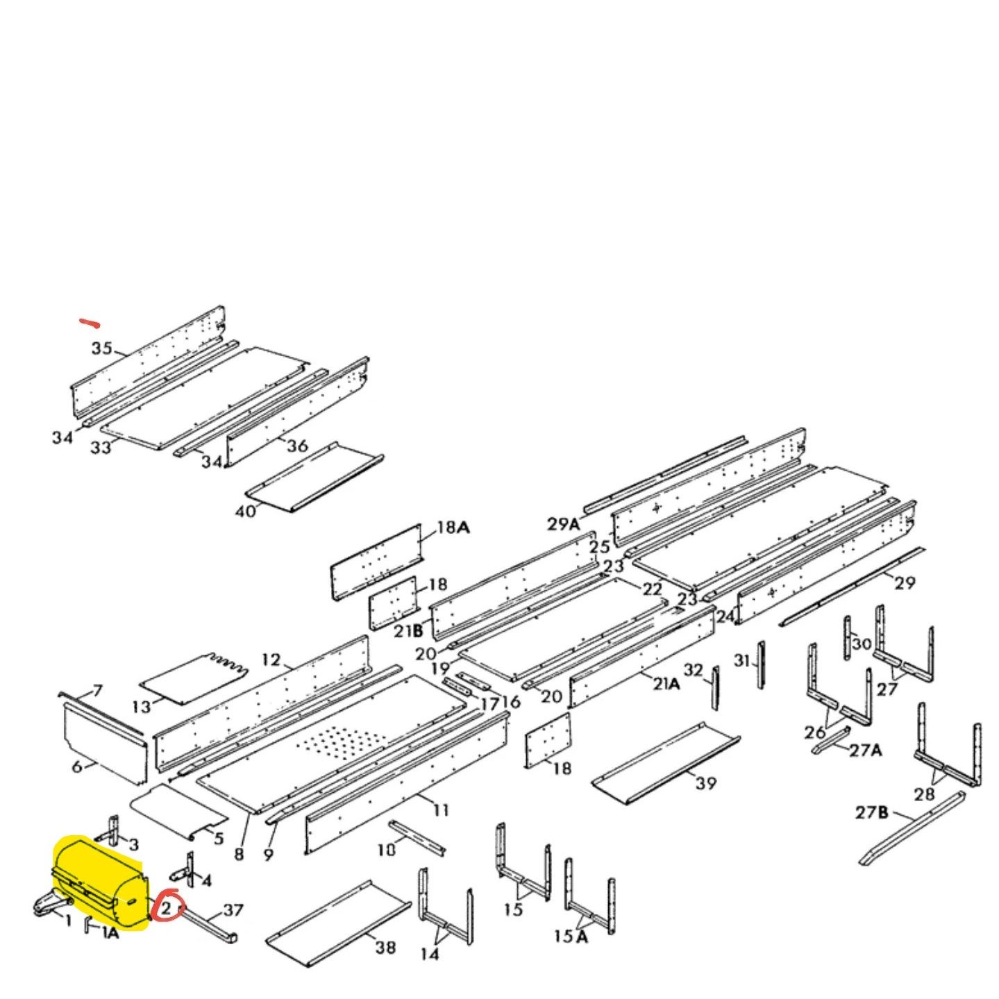 113337 - Skid Hopper for NH Elevators