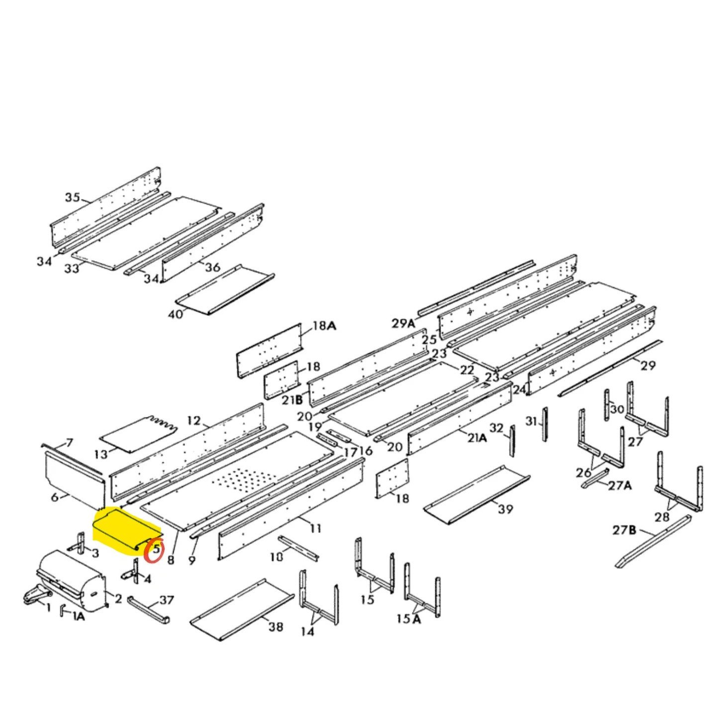 113350 - Flap for Idler Shaft - Image 3