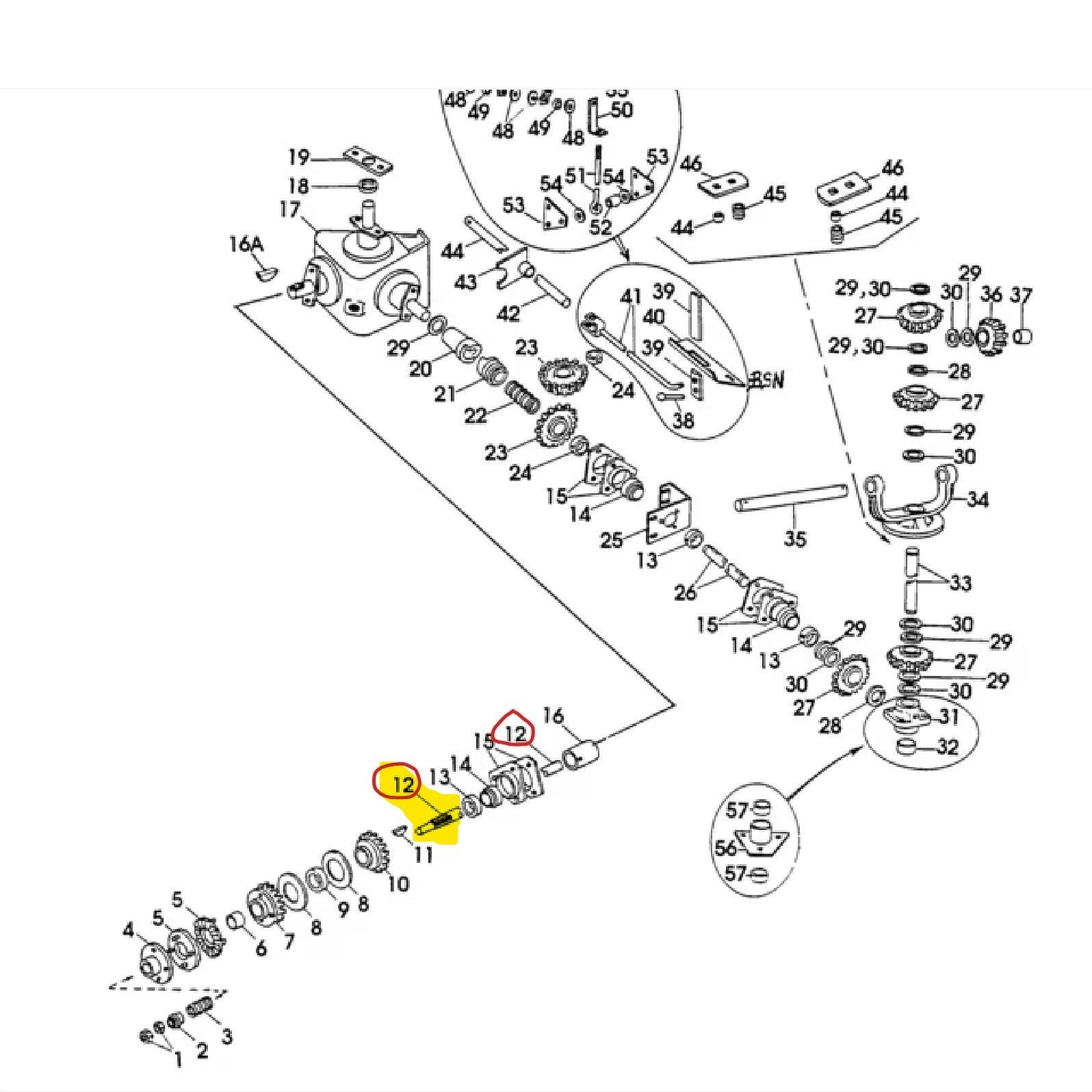 142386 - Drive shaft for Mixing & Unloading Auger
