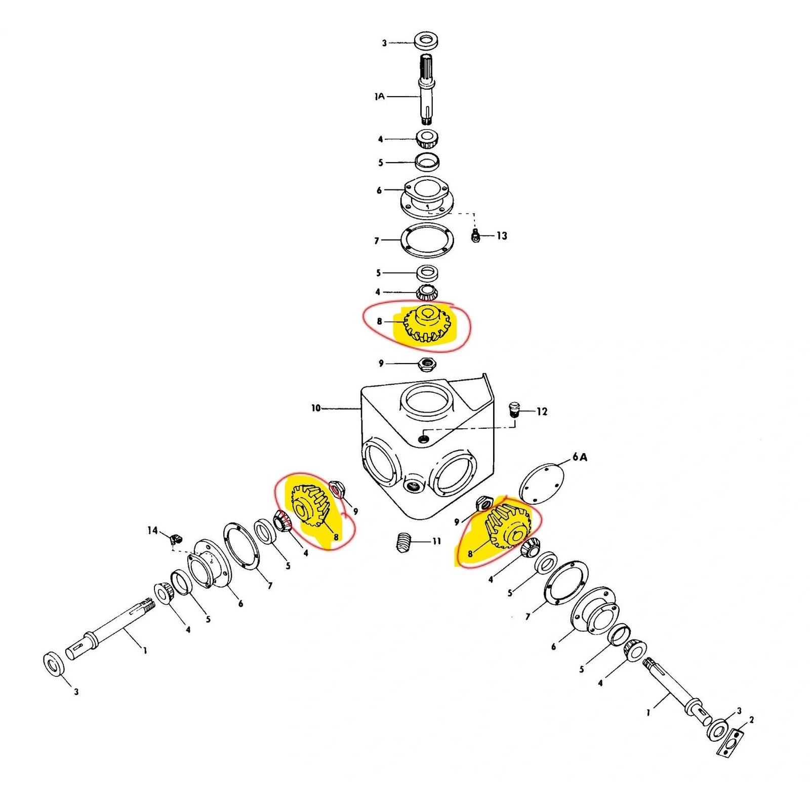 217784 - Bevel Gear 17T (set of 3) - Aftermarket