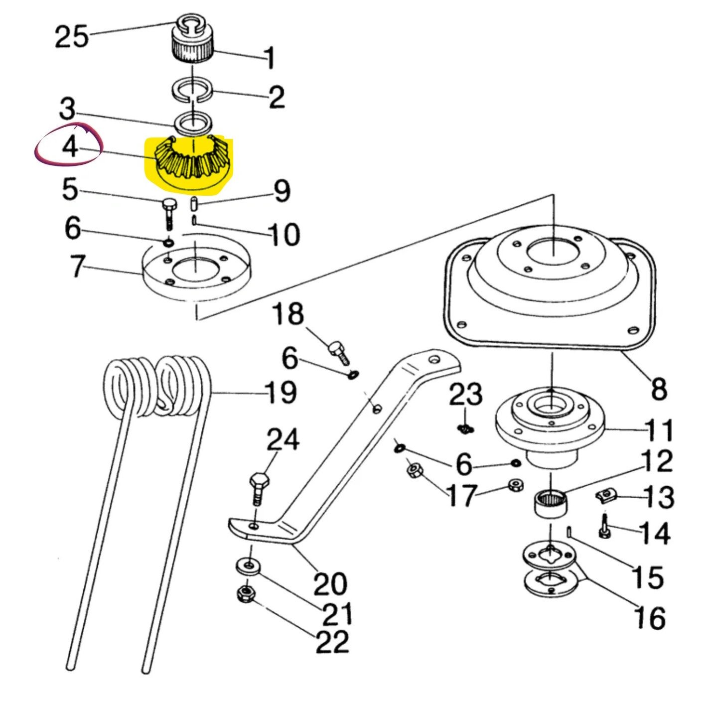 278670 - Bevel Gear 22T for New Holland 158