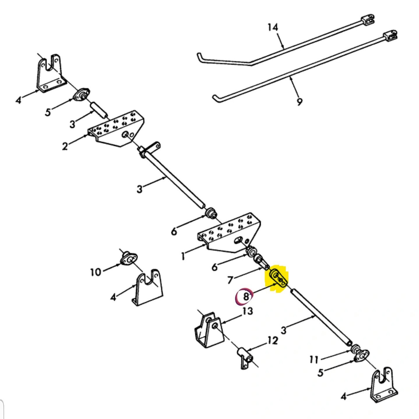 616680 - Pedal Arm for Boom Control - Aftermarket - Image 3