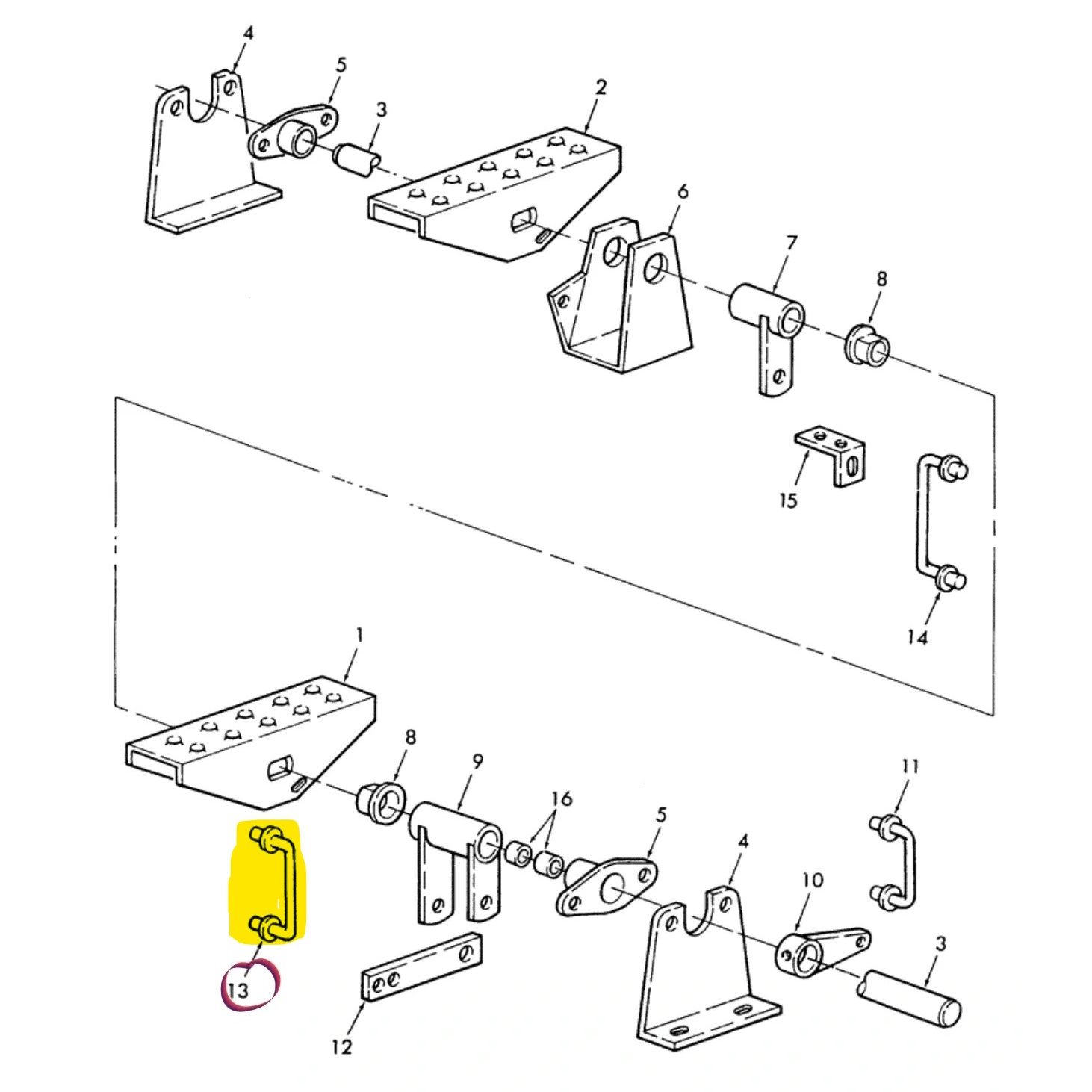 637228 - Aftermarket Foot Pedal Link