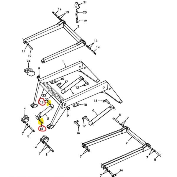 640844 - Pin for Bucket Cylinder - Aftermarket - A.B.C. Groff, Inc.