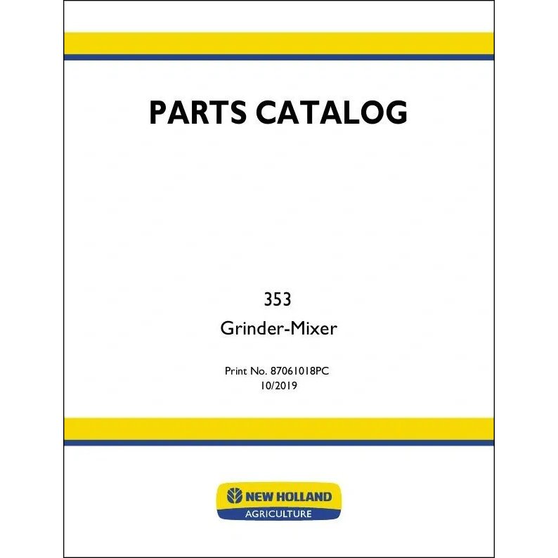 87061018 - Parts Catalog - Model 353