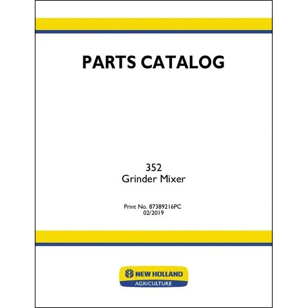 87389216 - Parts Catalog - Model 352