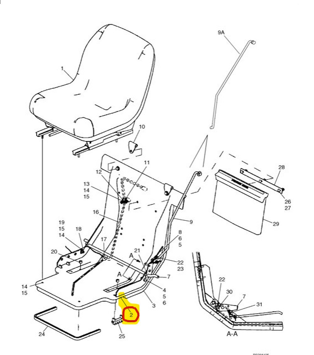 87029353 - Seat Support / Pan Assembly - Aftermarket - Image 4